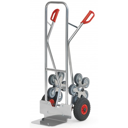  Diables escalier aluminium 2x5 roues - Charge : 200 kg 