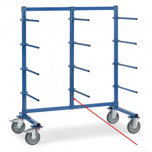 Barre verticale du milieu pour chariot à barres de portée
