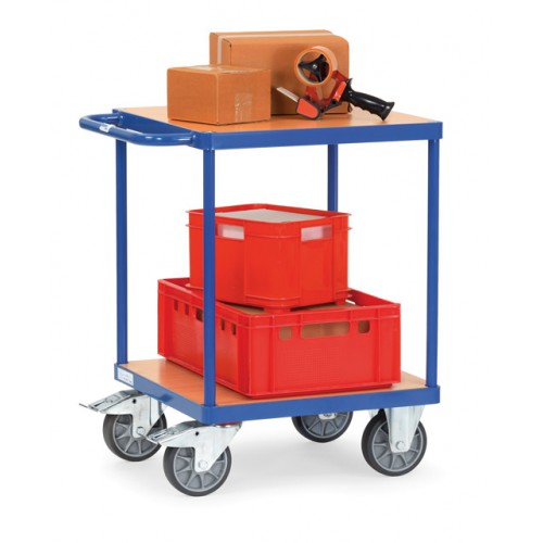 Servante &agrave; 2 plateaux en bois 500 &agrave; 600 kg