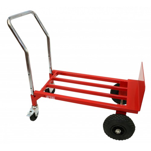 Chariot diable roues gonflables capacité 200 kg marque Elem technic ref  8390-200 manutention