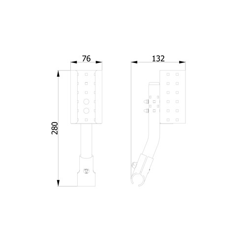 Support pour bouteille de désinfectant Euro 500 ml - support 70 x 55 mm