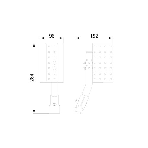 Support pour bouteille de désinfectant Euro 1000 ml - support 93 x 75 mm