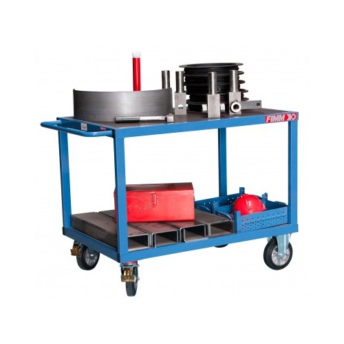 Servante d'atelier rectangle 2 plateaux bois 1000 kg