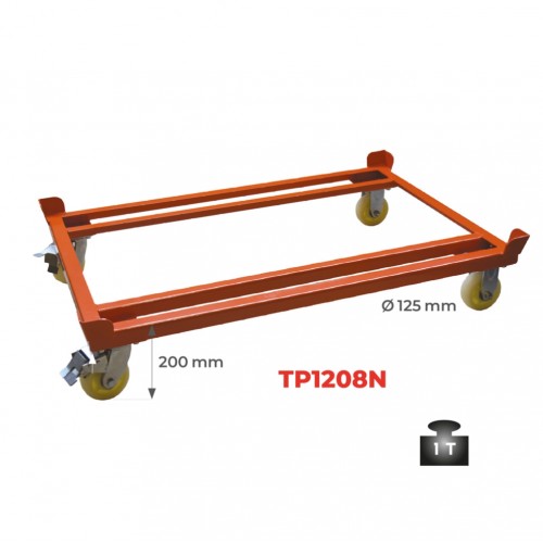 Rouleur de palette tractable ou mise sur train 1000 kg