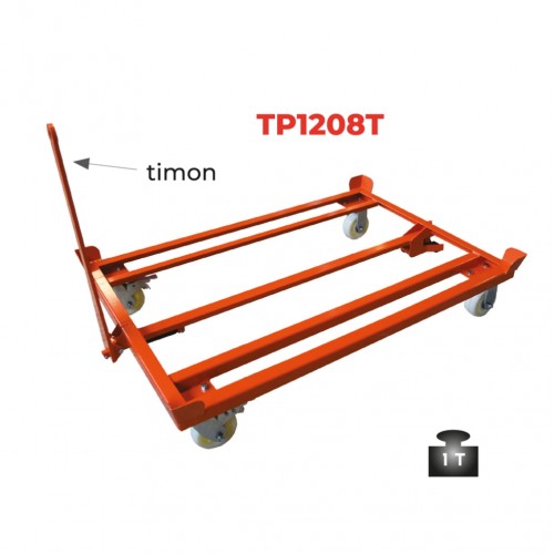 Rouleur de palette tractable ou mise sur train 1000 kg