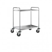 Chariot desserte inox 2 plateaux 120 à 160 kg