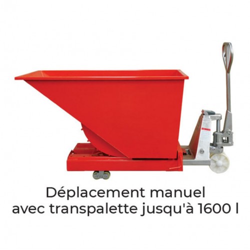 Benne auto basculante 320 à 2500 litres