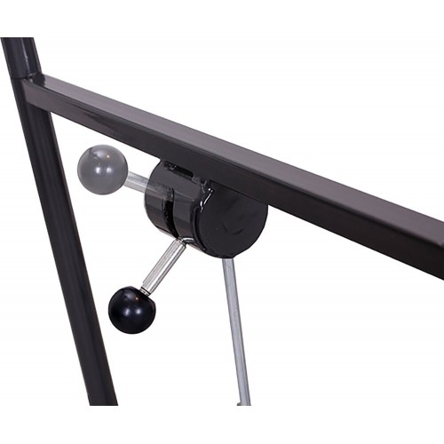 Barre de poussée mobile à chaîne d'attache chariot porte-palette gris