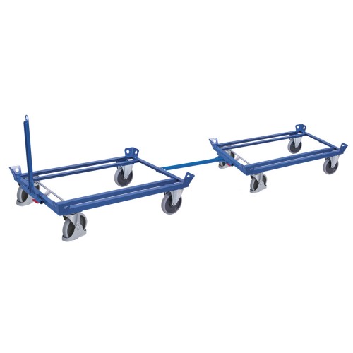 Timon d'attelage chariot porte-palettes bleu