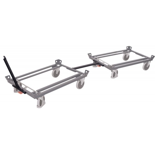 Timon d'attelage chariot porte-palettes gris