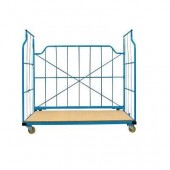 Chariot container gerbable, repliable et emboîtable 800 kg