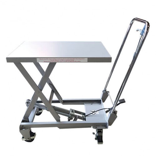 Table élévatrice manuelle pliable en aluminium léger - Equipement