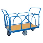 Chariot modulaire roues losange et double ridelles