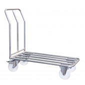 Chariot en inox 304 plateau barreaux 400 kg