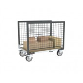 Chariot grillagé pour charges longues