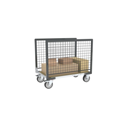Chariot grillagé pour charges longues
