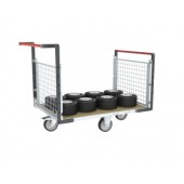 Chariot habillage grillagé 2 dossiers rotation 360°