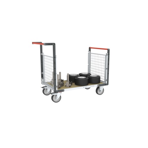 Chariot modulaire avec 2 dossiers grillagés