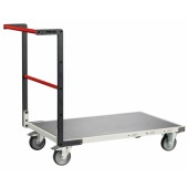 Chariot à dossier fixe et plateau en tôle - 250 kg