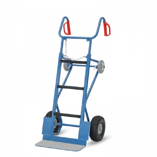 Chariot diable roues gonflables 400kg