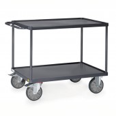 Chariots t&ocirc;l&eacute;s ESD &agrave; 2 plateaux &eacute;tanches &agrave; rebord