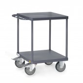 Chariot ESD 2 plateaux carr&eacute;s