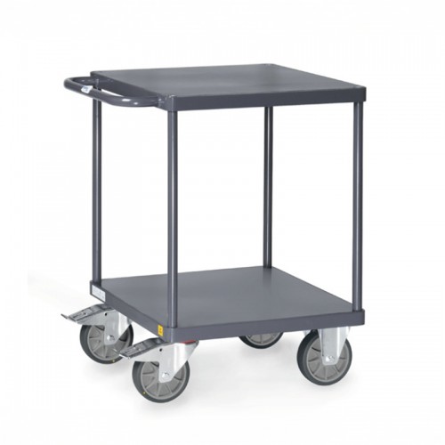 Chariot ESD 2 plateaux carr&eacute;s