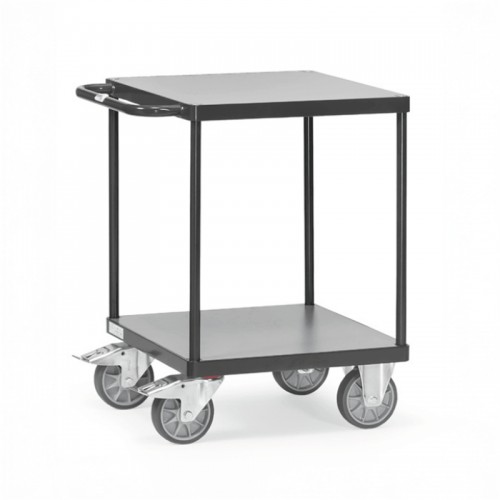 Servante carr&eacute;e 2 plateaux