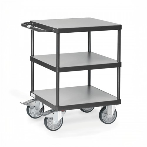 Servante carr&eacute;e 3 plateaux