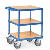 Servante carr&eacute;e 3 plateaux