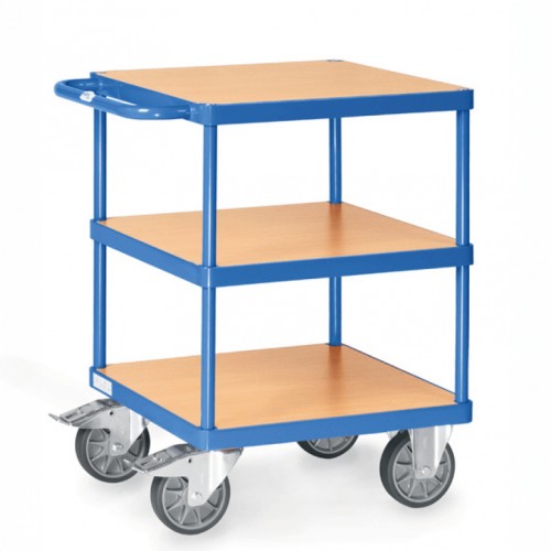 Servante carr&eacute;e 3 plateaux