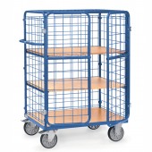 Chariot 3 plateaux &agrave; porte battantes