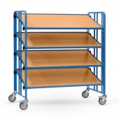 Servante porte-pi&egrave;ces 1 face &agrave; 4 plateaux