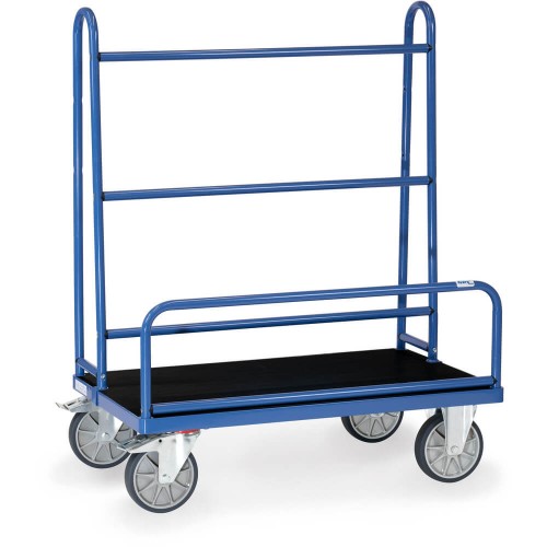 Chariot porte-panneaux rev&ecirc;tement caoutchouc