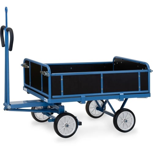 Chars &agrave; bras court avec ridelles et &oelig;illet de traction