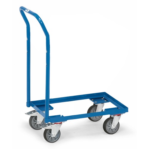 Rouleur de bacs avec armature ouverte et dossier