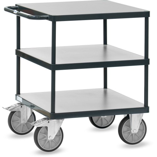 Servante carr&eacute;e 3 plateaux