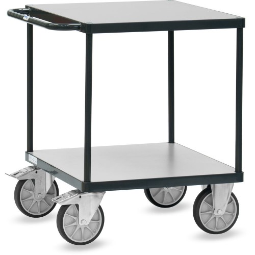 Servante carr&eacute;e 2 plateaux