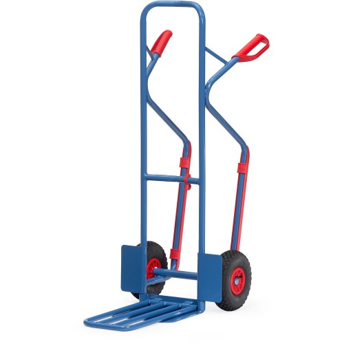 Diables acier &agrave; bavettes et patins amovibles de charge 300 kg