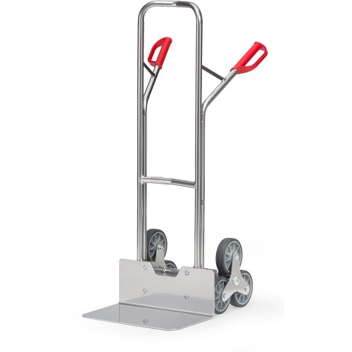 Diables escalier aluminium &agrave; 3 roues - Charge : 200 kg