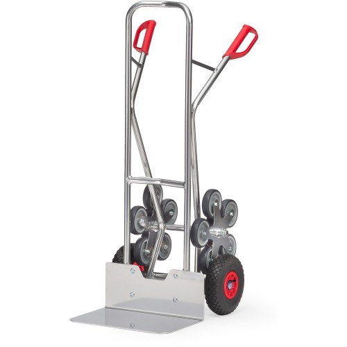 Diables escalier aluminium &agrave; 5 roues - Charge : 200 kg