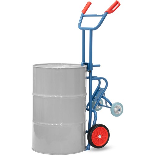 Diables &agrave; f&ucirc;ts &agrave; 2 roues d'appui - Charge : 300 kg