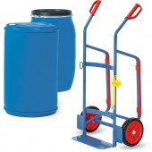 Diables pour tonneaux en plastique - Charge : 250 kg