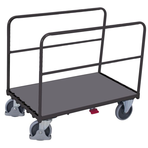 Chariot &agrave; supports tubulaires avec 2 supports tubulaires