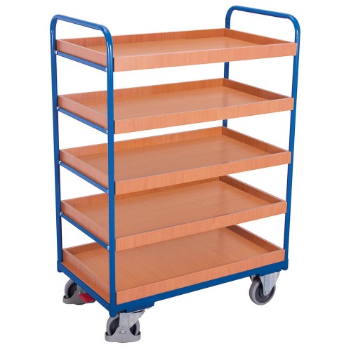 Chariot haut &agrave; 5 caissettes