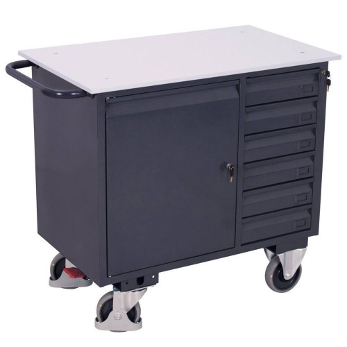 Servante d'atelier ESD 400 kg &agrave; 6 tiroirs