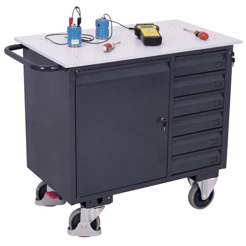 Servante d'atelier ESD 400 kg &agrave; 6 tiroirs