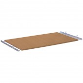 &Eacute;tag&egrave;re pour chariot grillag&eacute; pour colis et &agrave; &eacute;tag&egrave;res - Surface de chargement 1000 x 700 - Couleur bois